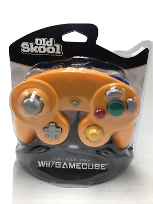 Old Skool Dual Analog Controller for Nintendo Game Cube and Wii - Spice (Orange) - Image 1 of 3