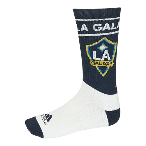 Los Angeles Galaxy MLS adidas Men's White/Navy Blue Crew Socks Cover