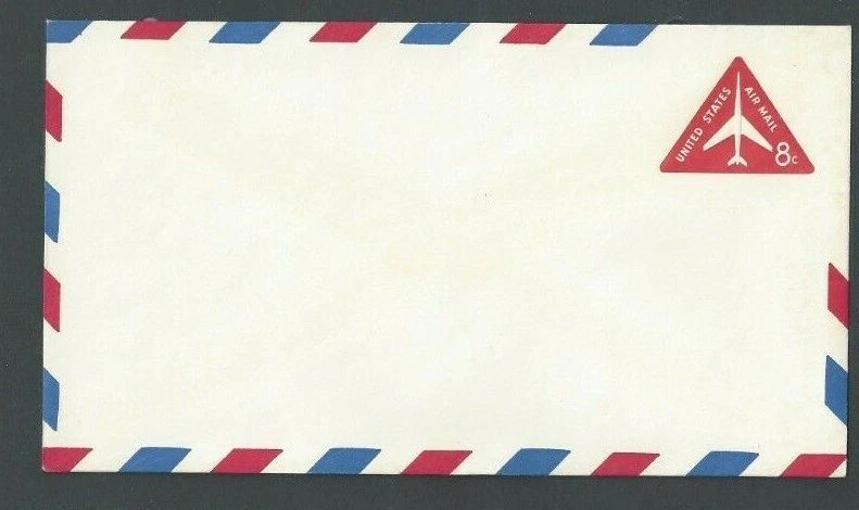 UC37 8c Carmine Mint Entire Size 12 Wmk 49 On Fluorescent Stock Unlisted - Image 1 of 1