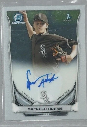 2014 Bowman Chrome Draft Draft Pick Autographs #BCASA Spencer Adams (ref 34600) - Image 1 of 1