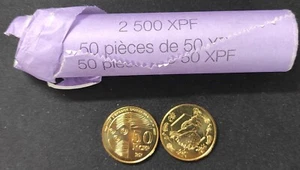 Polynésie Française Nouvelle Calédonie Wallis et Futuna pièce de 50 francs 2022 - Foto 1 di 1