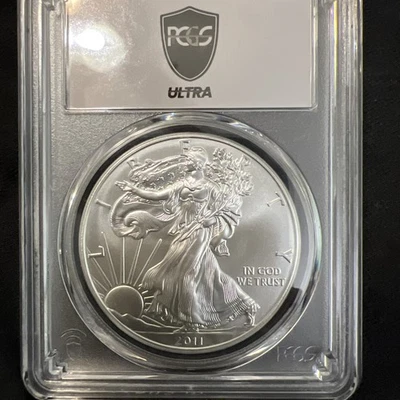 Серебряный Орел 2011 S 25-я годовщина набор от PCGS MS70 специальное издание. Ultra Breaks красивый - Изображение 1 из 4