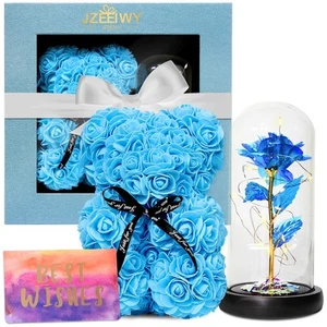 Flower Rose Bear for Mom,Perfect Birthday Romantic Gift for Wife Daughter Gir... - Picture 1 of 6