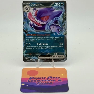 Pokemon TCG Gengar ex 104/162 SV05: Temporal Forces Double Rare - Image 1 of 2