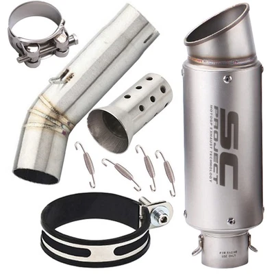 Puntas de escape silenciador deslizables de 2" para Suzuki GSXS750 GSR750 15-20 Foto 1 de 4