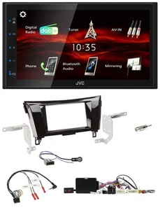 JVC USB Bluetooth Lenkrad DAB 2DIN Autoradio für Nissan Qashqai 14-18 X-Trail Ka - Bild 1 von 11