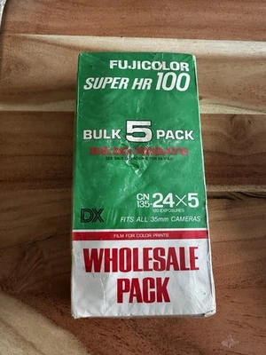 Sealed 5 Rolls - FujiColor Super HR 100 - 35mm - 24 Exposure - Whole Sale pack - Image 1 of 4