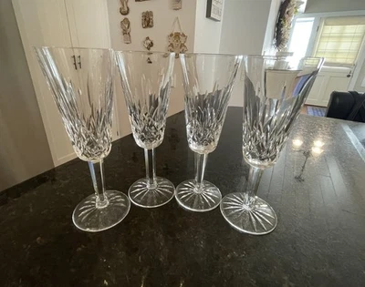 Флейты для шампанского Waterford Lismore /бокалы ~7 1/4 ~ набор из 4 ~ Ирландия ~ винтаж - Изображение 1 из 4