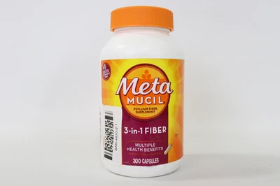 Metamucil Daily Fiber Supplement Capsules - 300 Ct (Expires 02/28/2026) - Image 1 of 4