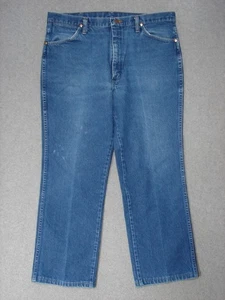 SB07413 USA **WRANGLER** 936DEN SLIM FIT JEANS 38x31 (msr 36"x28") - Picture 1 of 6