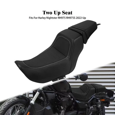 Schwarz Fahrer und Beifahrer Two-up Sitz für Harley Nightster RH975/S 2022-2025 - Image 1 of 4