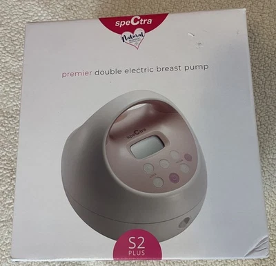 Extractor de leche eléctrico doble Spectra S2 Plus con mango 12V - blanco/rosa Foto 1 de 4