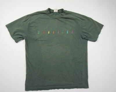 Camisa Vintage United Colors of Benetton Adulto XS Verde Años 90 Camiseta Manga Corta Foto 1 de 4