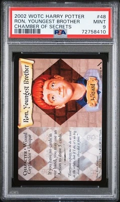 2002 WOTC Harry Potter Chamber of Secrets #48 Ron Youngest Brother PSA 9 POP 1 - Image 1 of 2