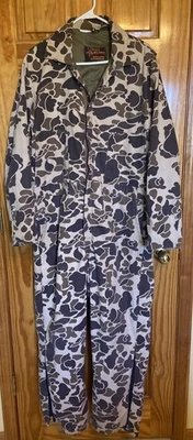Vtg Walls Blizzard Pruf Coveralls Mens Duck Camo Lightly Insulated Pics For Size - Image 1 of 4