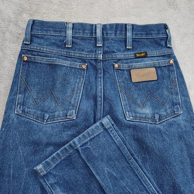 Pantalones de mezclilla Wrangler vintage para hombre 28x34 azul corte vaquero 936DEN Western Ranch Foto 1 de 4
