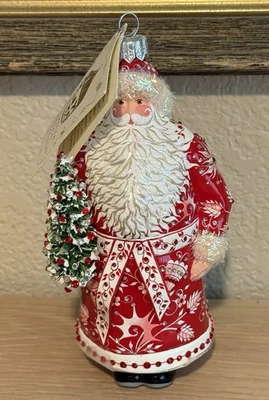 Patricia Breen Ornament Santa with Christmas Tree 2011 Poland Rare - Image 1 of 4