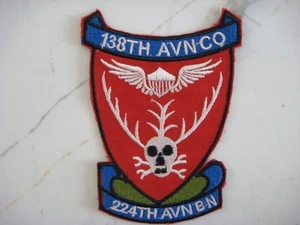 US 138th AVIATION CO (RADIO RESEARCH) 224th AVIATION BN , VIETNAM WAR PATCH - Picture 1 of 2