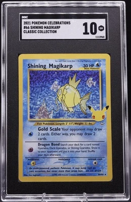 2021 Pokemon Celebrations Shining Magikarp Classic Collection 10 GEM MINT 66/64 - Image 1 of 2
