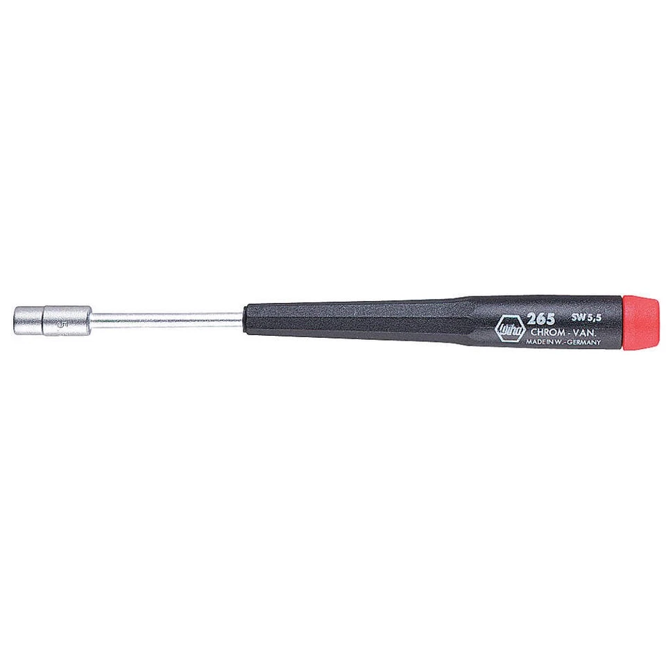WIHA TOOLS 26550 Solid Round Prcn Nut Driver, 5 mm PK 10 - Image 1 of 1