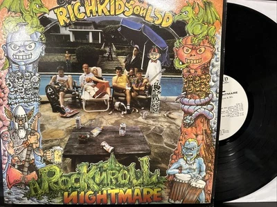 Rich Kids On LSD – Rock N Roll Nightmare LP 1987 Alchemy - VM104 VG+ w/ Comic Foto 1 de 4