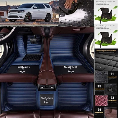For Dodge Durango Car Floor Mats Luxury Custom Waterproof Liners Carpets Cargo - Image 1 of 4