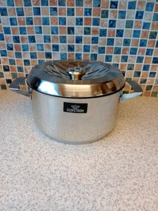 OLOFSTROM SWEDEN STAINLESS STEEL STOCK POT WITH LID - Picture 1 of 5