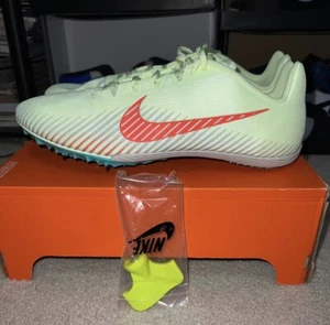 Size 14 - Nike Zoom Rival M 9 Barely Volt Hyper Orange 2021 - Picture 1 of 10
