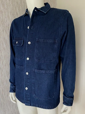 JUST JUNKIES DENIM JACKET SHACKET SIZE LARGE BNWT - Image 1 of 4