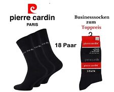 18 Paar Pierre Cardin Socken Herrensocken Herren Strümpfe Business-Socken black