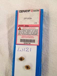 10 NEW KYOCERA  ZCMT 06T204 CARBIDE INSERTS. GRADE: PR730 FACTORY PACKED  {W121} - Picture 1 of 1