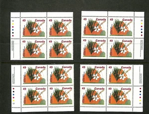 Canada - Scott 1364 - Matched Set of Plate Blocks - MNH - 1992 - Picture 1 of 1