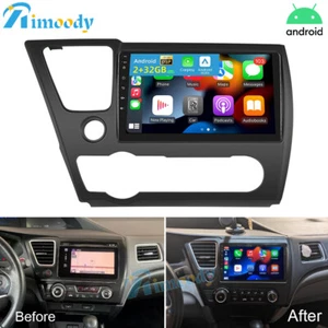 Android 13.0 Apple Carplay Car Radio Stereo GPS 2+32GB For Honda Civic 2013-2015 - Picture 1 of 19