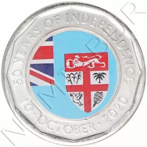 FIJI 50 cents 2020 S/C 50 años de la independencia del 10 de octubre - Imagen 1 de 2