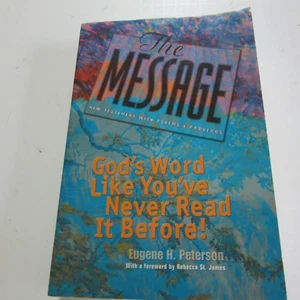 The Message New Testament with Psalms & Proverbs 1995 trade paper - Picture 1 of 14