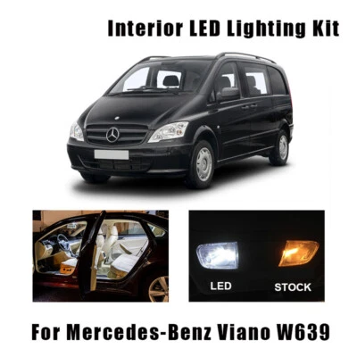 26pcs Canbus LED Interior Light Bulbs Kit For Mercedes Benz Viano W639 2011-2015 - Image 1 of 4