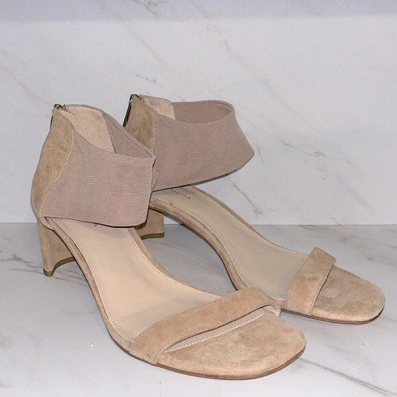 Pelle moda nude ankle strap block heels 10 - Image 1 of 4