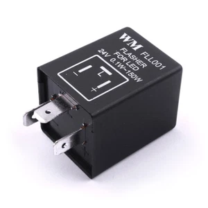 3-pin Electronic Car LED Flasher Flash Relay Fix Turn Signal Tool For 24V - Picture 1 of 3
