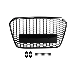Parrilla delantera de malla de panal estilo RS6 para Audi A6 C7 S6 2012-2015 - Imagen 1 de 12