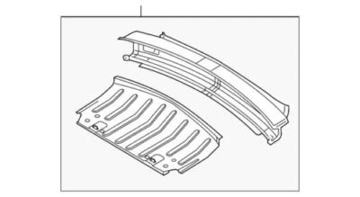 Genuine Ford 2006-2014 Mustang Bumper Face Bar Reinforcement Beam 5R3Z7640310AA - Image 1 of 2