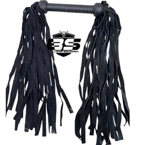 Real Cowhide Leather Flogger Whip 50 Tails BDSM Heavy Duty Suede Handmade - Picture 1 of 4