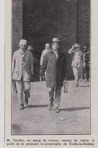1928  --  TARDIEU EN TENURE DE MINEUR VISITE CATASTROCHE ROCHE LA MOLIERE  3I175 - Picture 1 of 1