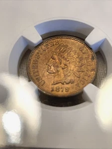 Old Near Gem 1879 INDIAN HEAD CENT Penny Certified Graded NGC MS64 RB Red Brown - Picture 1 of 16