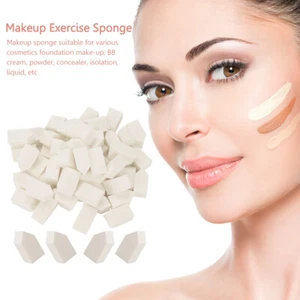 50pcs Blusher Applicator Washable Latex Portable Professional Makeup Accessories - Imagen 1 de 11