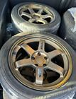 JDM RAYS TE37 9J +15 4wheels set with center cap Rays forged GT-RSize No Tires