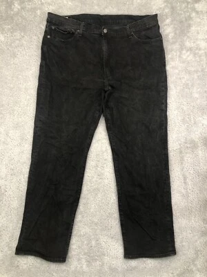 Levi's 541 Jeans Mens Size 41x30 (Tag 42x32) Black Athletic Taper Stretch Denim - Image 1 of 4