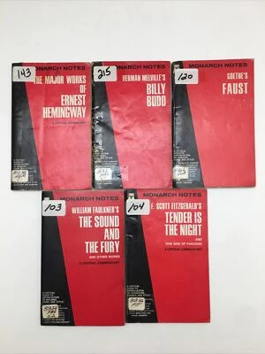 Lot of 5 Monarch Notes - Image 1 of 4