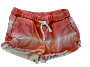 Old Navy Girls Coral Tie Dye Drawsting Jersey Shorts Size 6-7 W/ Pockets (A3) - Picture 1 of 3