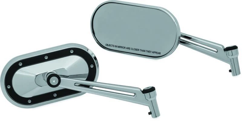 Kuryakyn Heavy Industry Mirrors Chrome/Black - Image 1 of 4