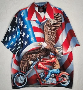 Dragonfly Roadhouse Button Up Shirt Men's Size L - Picture 1 of 12